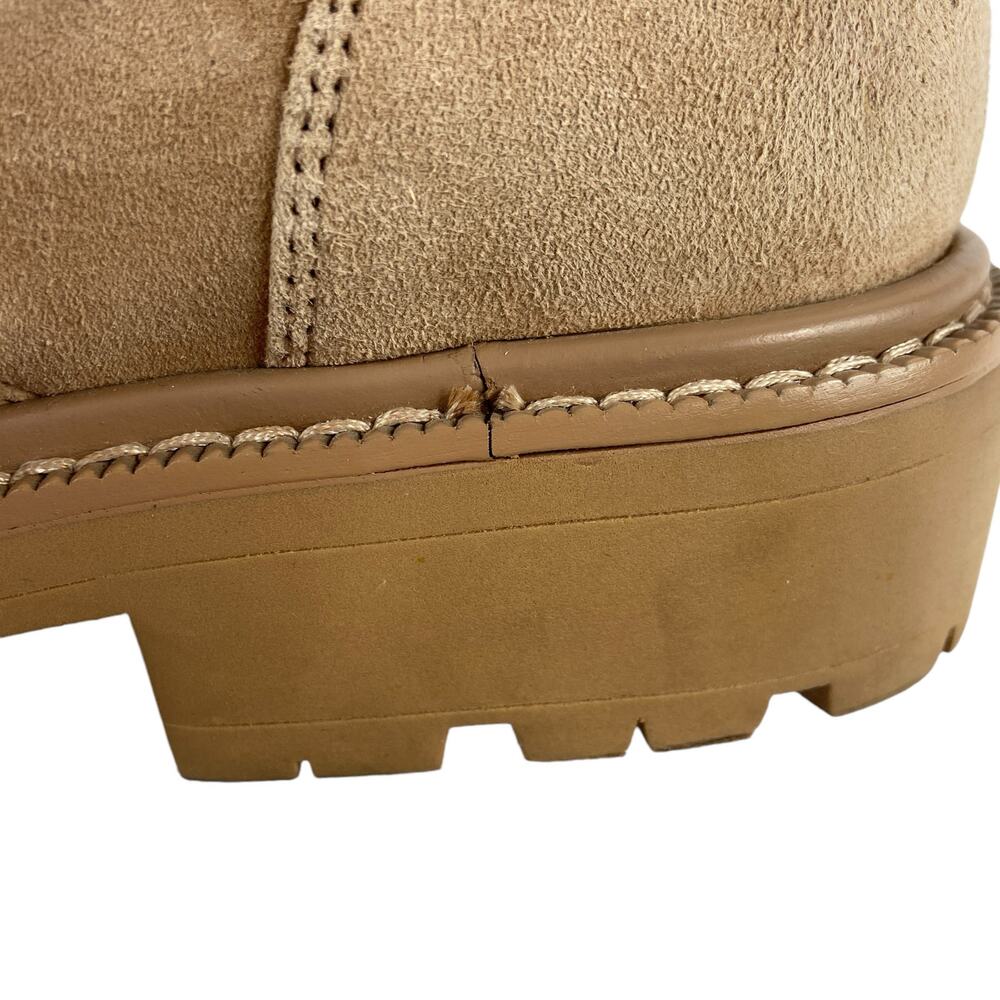 Sam Edelman Lydell Combat Boots Tan Womens Size 8 - Picture 10 of 14